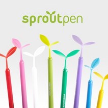 새싹펜(sprout pen) //디자인볼펜/독일산잉크/필기구, YELLOW, 1개
