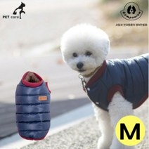 컴패니언 6온스 강아지겨울옷 다운패딩 네이비 M, 본상품