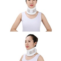 자궁 경부 중괄호 칼라 목 자세 교정기 쿠션 벨트 척추 정형 외과 스트랩 자세교정방석, m