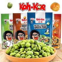 완두콩 튀김 간식 好的 没问题 태국 수입 제로 식품 빅 브라더 g 팩 Sriracha 맛 겨자 소금 녹두 바삭한, 머스타드맛 4팩, 4개