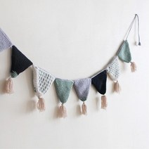 신생아 100일 돌 잔치 셀프촬영 손뜨개 가랜드 남아 니트가랜드 여아, 오렌지, 오렌지