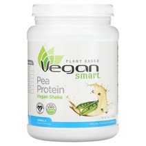 VeganSmart 완두콩 프로틴 식물성 셰이크 바닐라맛 분말타입 540g, 1병