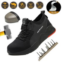 새로운 스틸토 신발 케블라 섬유 안전 남성과 여성의 통기성 및 내구성 강철 발가락 작업 패션 대형 36-49