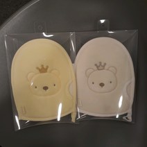 아가방 NC청주점# 스폰지와 테리원단으로 만든 맛사지용 손타올, 아이보리
