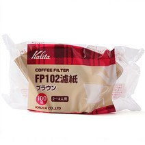 칼리타 커피필터 fp102 브라운 2~4인용, 단품