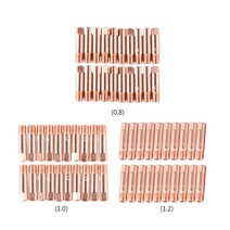 용접 노즐 팁 홀더 미그 반자동 소모품 도구 납땜 액세서리 20 개, 1.2mm, 02 1.2mm