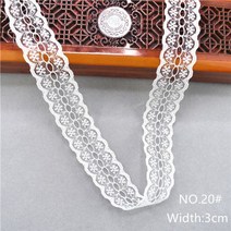 면 레이스 원단 10 야드 다른 38 종류의 색상 흰색 리본 넓은 프랑스 아프리카 패브릭 diy 공예결혼식 리본 선물 포장, 20폭 3cm