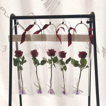 선물포장 좋은가성비 PVC재질 손잡이꽃포장지S 투명포장지S