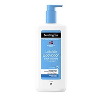 노르웨지안 포뮬러 뉴트로지나 라이트 바디 로션(400ml) 48시간 동안 수분을 흡수하는 바디 로션 비타민 e가 함유된 일반 피부용 라이트 스킨 케어 로션 유분 없음