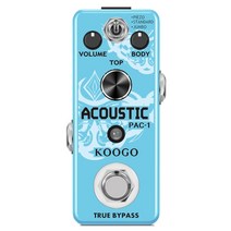 Koogo LEF-320 AC 무대 기타 페달 효과 아날로그 어쿠스틱 페달 기타 기타리스트 아날로그 이펙터 피에조