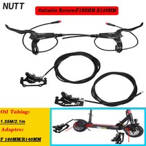 전동킥보드 전동스쿠터 NUTT-전기 스쿠터 유압 디스크 브레이크 140 160 180mm 파워 오프 라인 와이어 Kug, 02 F160mm R140MM Kit