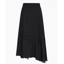 [베네통] 언발 체크 프릴 스커트_BASKA1241