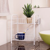 다용도 2단 미니선반 욕실 스틸선반, 상세 참조