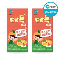 청정원 말랑톡 스틱젤리 300g(20gx15개) 2개 오렌지, 단품
