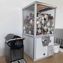 캡슐커피 자동 판매기 보관함 랜덤 사무실 자판기, 하얀색