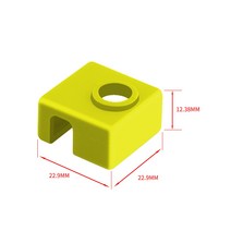 초정밀 3D 프린터 MK8 보호용 실리콘 양말 커버 케이스 Ender 3 히터 블록 CR10 10S S4 S5 Anet A8 MK7/MK, 01 blue