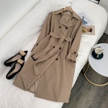 여자 봄가을 더블버튼 트렌치코트 재킷 캐주얼 미시 자켓 바바리 코트 인박카103