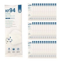 한스웰 한마음 일회용 황사 마스크 대형 KF94, 1개입, 110개, 화이트