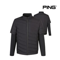 핑골프남성 레이어드 구스 다운 점퍼 P111B3JP211_BK, 110, BK