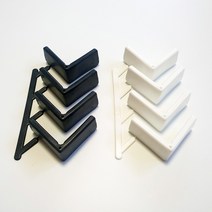 스피드랙 기둥 안전좌 4P 세트, 블랙