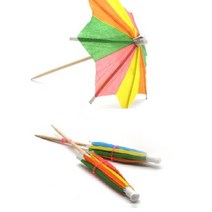 칵테일 장식 이쑤시개 비치파라솔 칵테일이쑤시개 파르페우산 칵테일장식