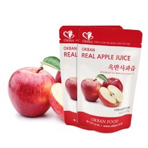 옥반식품 사과즙 사과의 맛과 향을 그대로, 60팩, 100ml