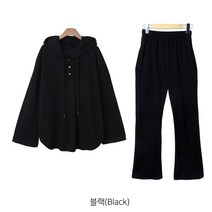 p730 마니후드 트레이닝세트 루즈핏 후드롱티 밴딩 부츠컷팬츠 데일리 츄리링세트 날씬해보이는 국내생산