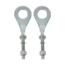 혼다 CB125 CT125 XL100 XL125 TR200 팻 캣용 리어 휠 액슬 홀 체인 텐셔너 조절기 1 쌍