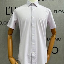 [워모] GD01 남자 슬림핏 반팔셔츠(연핑크) TH337 (8414759)