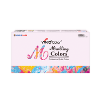 종이나라 칼라뱅크 비비드 마블링 물감, 12ml, 12색