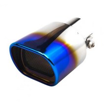 배기 머플러 팁배기 테일 튜브 연마 표면 자동차 장식 범용 사각형 머플러 팁 ATV 두 가지 유형, D, 4D