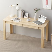 예다움 수제 나무 원목 책상 1200 900 컴퓨터책상, 2.원목책상(일자형-도장):2.1200x600