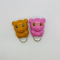 치구팔구 차 키 열쇠 에어팟 마스크 걸이 보관 함 부엉이 후크 집들이 선물 다이소 현관 자석 정리, 1개, 곰돌이(브라운)