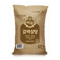 CJ 식자재 단짠단짠 백설 갈색설탕 15kg 요리레시피, 22개