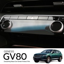 JSTAR / 제네시스 GV80 전용몰딩 센터 공조기 흠집 지문방지 보호 필름 차량용 실내 악세사리 2P 세트