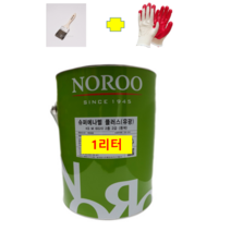 [노루페인트] 슈퍼 에나멜플러스 유성 페인트 1L (목재/ 철재용/H빔/판넬), 백색 무광, 1개