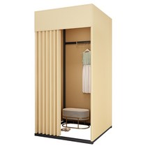 이동식 탈의실 피팅룸 간이 커튼 쇼핑몰 임시 커튼, 블랙