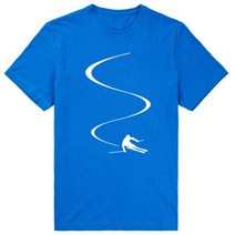 스키 플레이트 숏스키 The Mountains Are Calling T 셔츠 남성 여성 스키 스노우보드 멋진 디자인 코튼, 19 BLUE_02 S