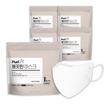 오가트 깨끗한 마스크 KF94 새부리형 대형, 25매, 4매, 화이트