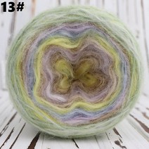 핸드워머뜨기 조끼 목도리 가디건 끄개질 뜨기 뜨개질레인보우 앙골라 아모루스 모헤어 양모 원사 100 g /, 한개옵션1, 12 13