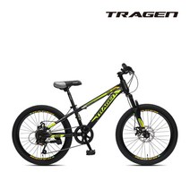 트라젠 TM-22D 22인치 7단 초등학생 아동용 MTB자전거, 블랙/옐로우, 완조립배송
