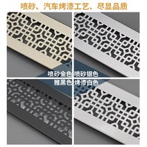 환풍기 알루미늄 합금 벽난로 환기구 커버 그릴 천공 시트 옷장 구멍, [01] 172A, [02] 200x100mm, [04] Champagne gold