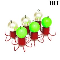 HIT 쭈꾸미 애자 진주 야광 주꾸미볼 에자 6개입, 야광(6개입)