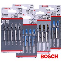 BOSCH 직소날 5PCS 모음 택1 목공 철공 톱날 보쉬 직쏘날 직쇼날 직쑈 직소기 119B 111C 144D 244D 101AO B 118A 318A 118B 218A, BOSCH 철재용 직쏘날 118B