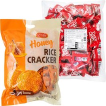 진주 허니 쌀과자 900g 1개 + 니코 미니 초코 크리스피 600g 1개, 1