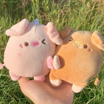 허그하는 자석 돼지키링 커플키링 우정키링 키체인 가방고리, 꿀꿀커플세트