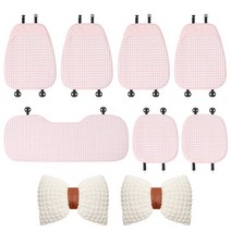 심플한 코튼 아마 카시트 쿠션 커버 창의적인 패션 사계절 범용 보호 2023, 06 with 2 w pillows