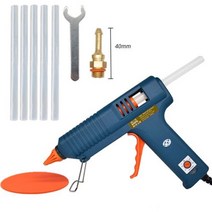 미니글루건 무선글루건 핫멜트 글루 건 150W 온도 조절 가능 노즐 11mm 스틱 전문가용 산업용 용융 건122815, 2.0x40mm, UK