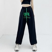 라크엠 레터링 트레이닝 밴딩 팬츠