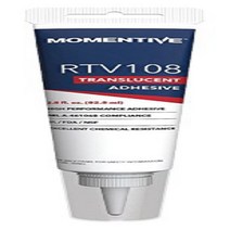 Momentive RTV108 One Part Silicone Sealant 2.8 Ounce Tube Translucent null, 2.8 ounces